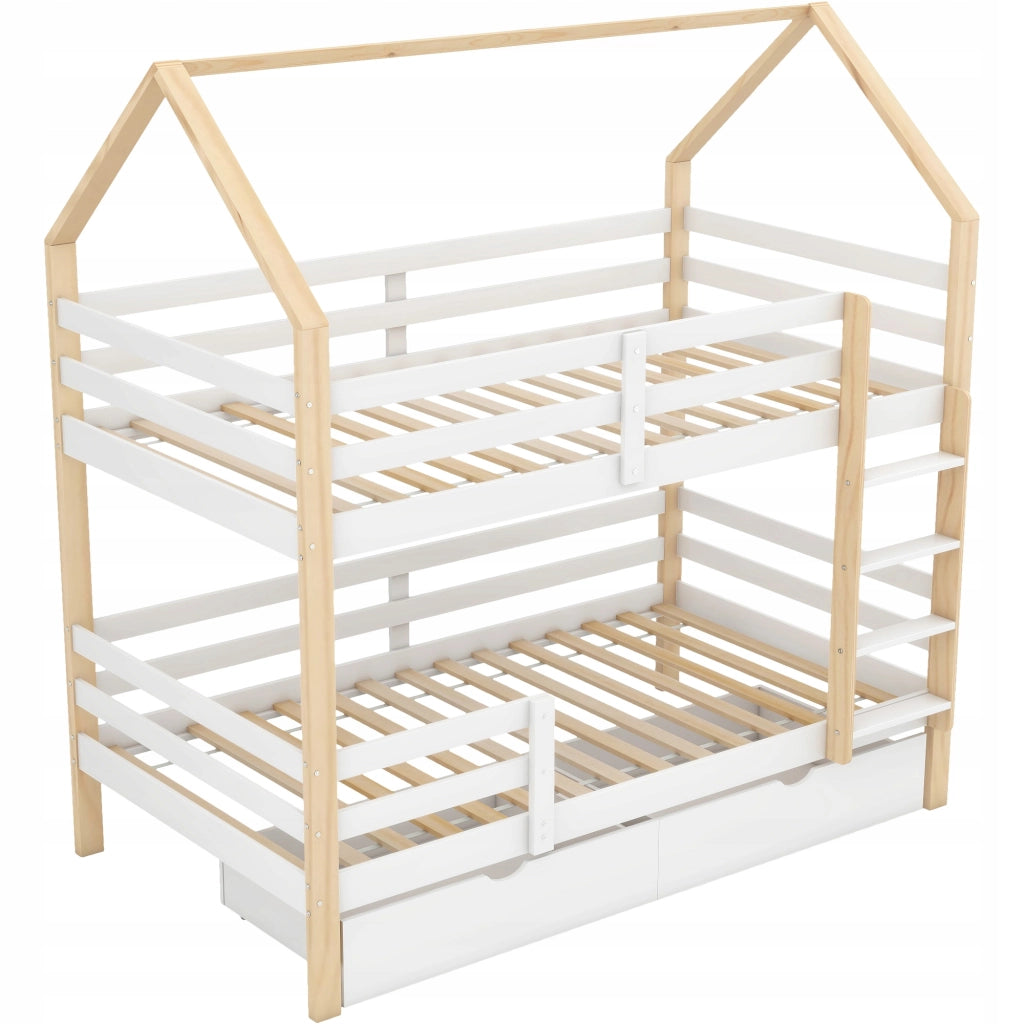 Letto per bambini - Xylo - 90x200 - Bianco - Legno