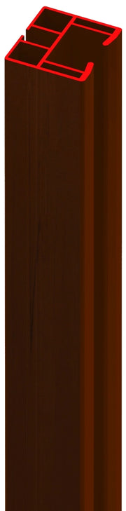 BINARIO SCORRIMENTO PER PORTA A SOFFIETTO MONICA  col. Noce cm. 180