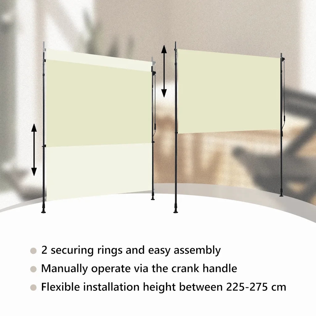 Tenda a rullo | Tenda avvolgibile per Esterni 200x270 cm Crema