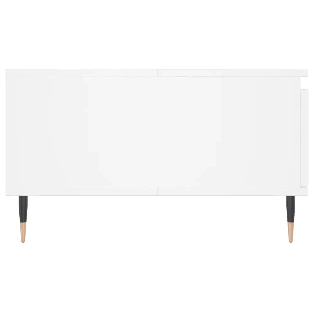 Tavolino da Salotto Bianco 90x60x35 cm in Legno Multistrato 827052