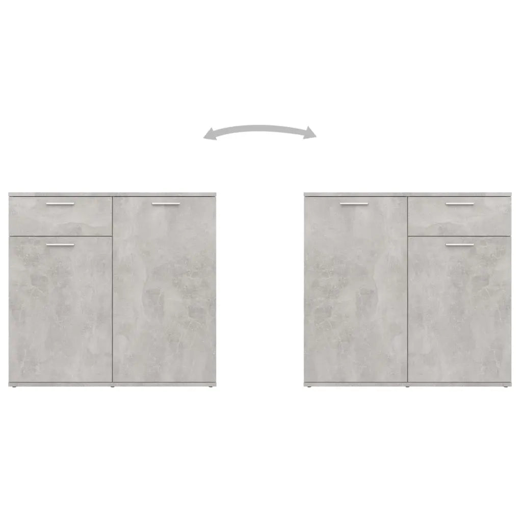 Credenza Grigio Cemento 160x36x75 cm in Legno Multistrato 3074931
