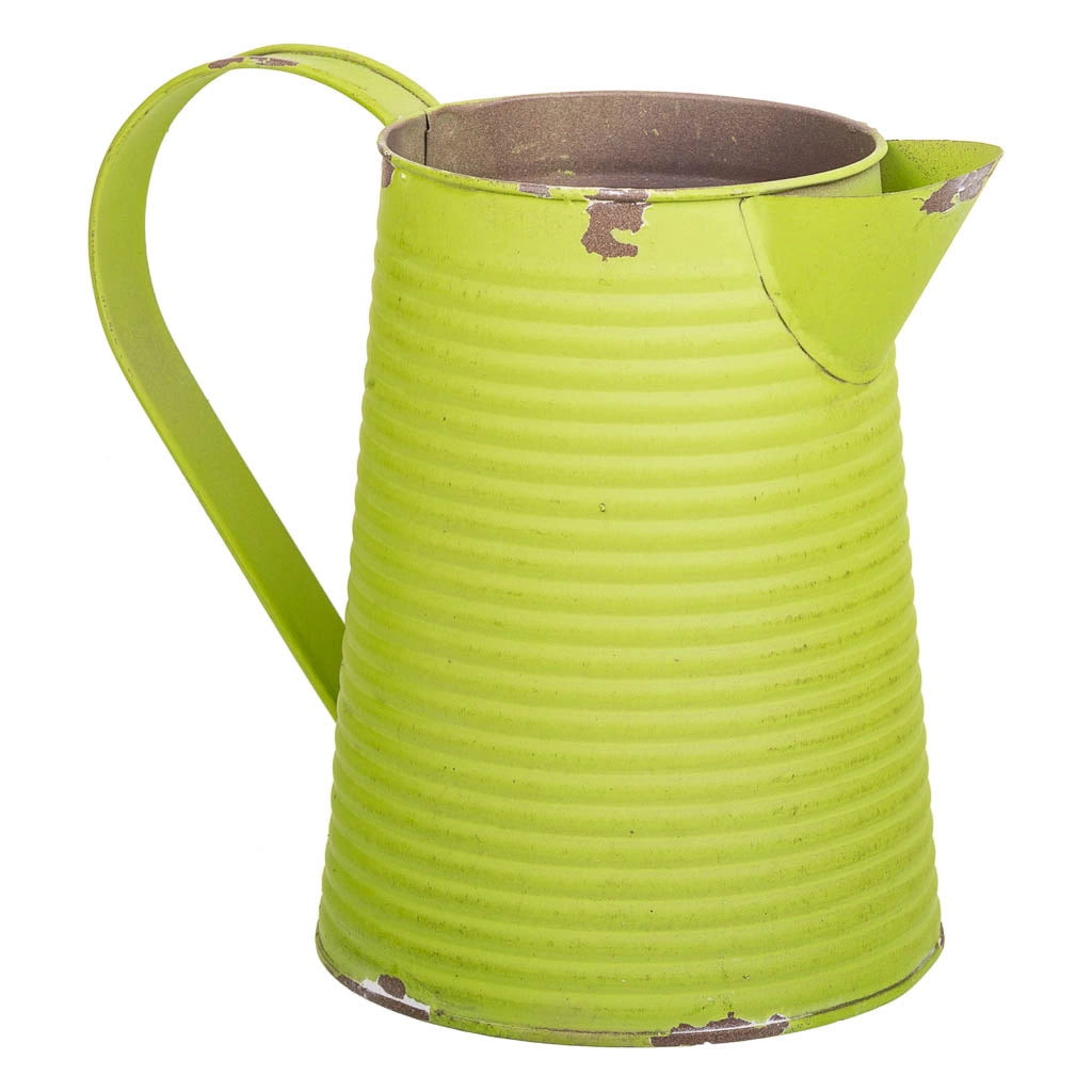 Brocca metallo verde 20xd13x17/18,5h td:10