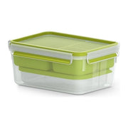 EMSA CLIP & GO XL Contenitore per il pranzo 2,3 L Verde, Trasparente 1 pz