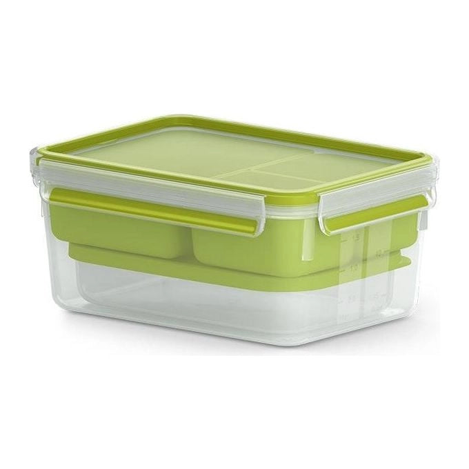 EMSA CLIP & GO XL Contenitore per il pranzo 2,3 L Verde, Trasparente 1 pz