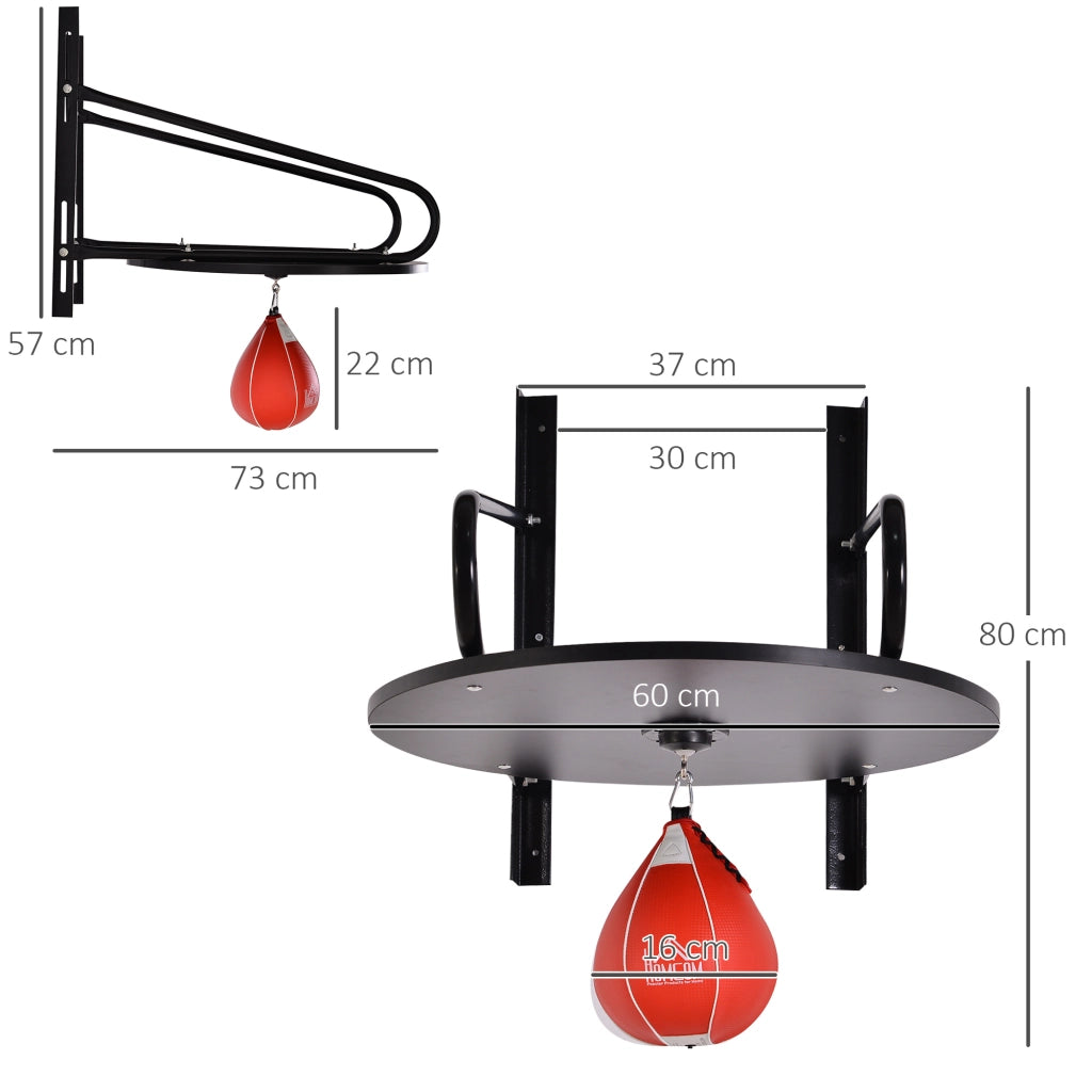 Punching Ball Poire Boxe con Supporto ¨C zephmum ¨C Rosso Nero