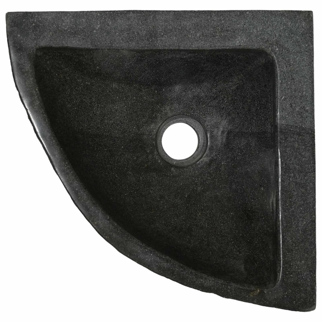 Lavabo ad angolo sospeso-Lavandino-Lavello Grigio (38-45) x (38-45) x 12 cm