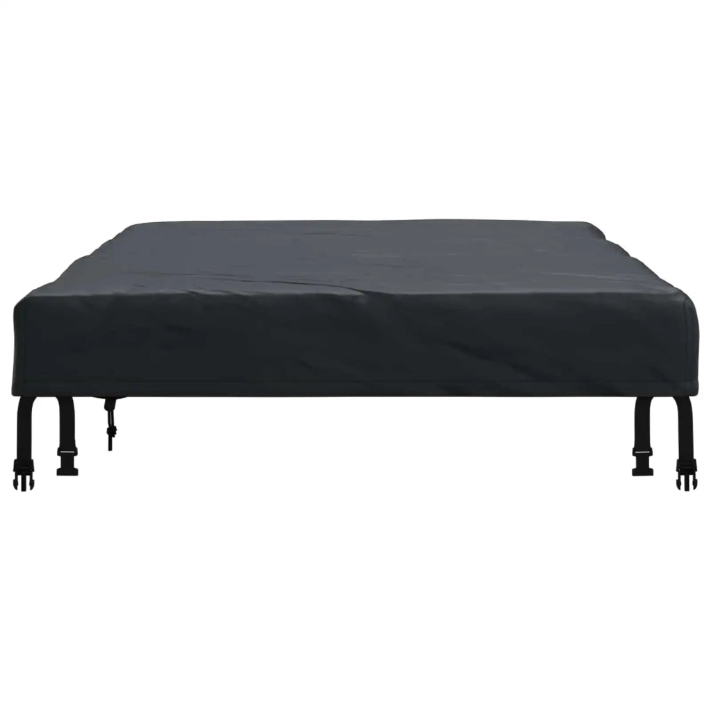 Copertura Tavolo Tinta unita Nero 182 x 92 x 15 cm Tessuto 4106107