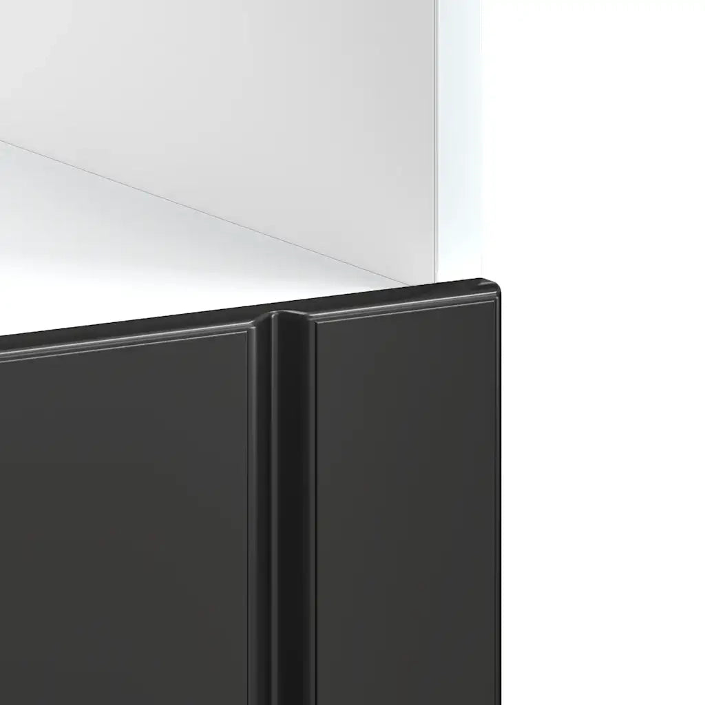 Pensile da cucina | Armadio Forno Lucca Nero in Legno Multistrato