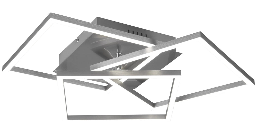 Plafoniera da Interno a LED in Metallo Nickel Opaco