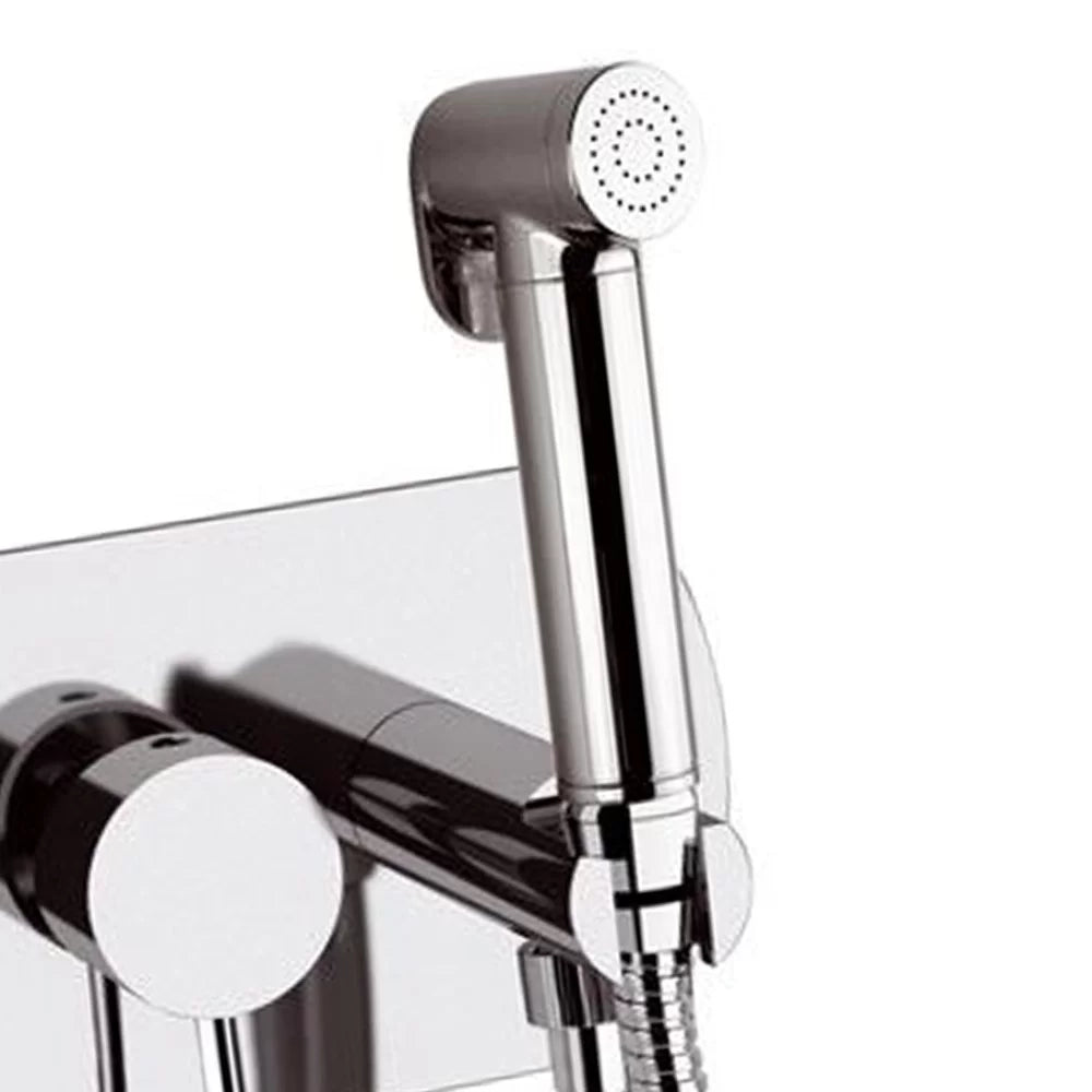 Miscelatore a incasso per shut off con piastra orizzontale cromato - Serie X Style