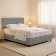 Lichfield, Letto Matrimoniale Sfoderabile Made in Italy, Grigio Cenere