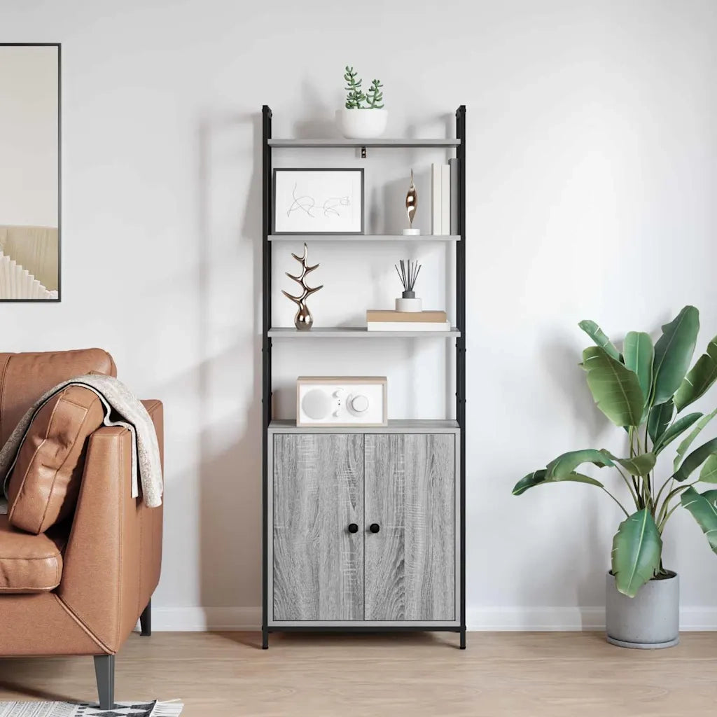 Armadio per Libri Grigio Sonoma 60 x 24 x 161 cm