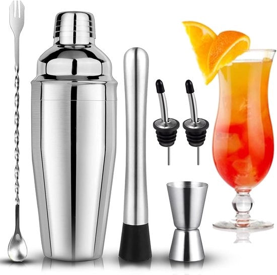 Set di shaker da cocktail 750 ml - Accessori da bar professionale per uso domestico - Acciaio inossidabile