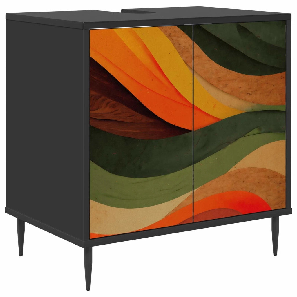 Mobile da Bagno BONN Rovere Nero 60 x 40 x 61 cm 8007421