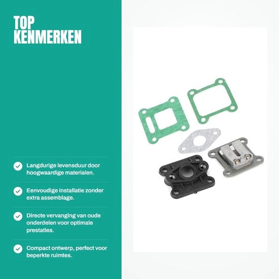 Kit di Carburatore Valvola Reed - Materiale di Alta Qualità - Sostituzione Diretta - Resistente allo Sfregio - Installazione Facile - Durata Lunga - Set di Viti