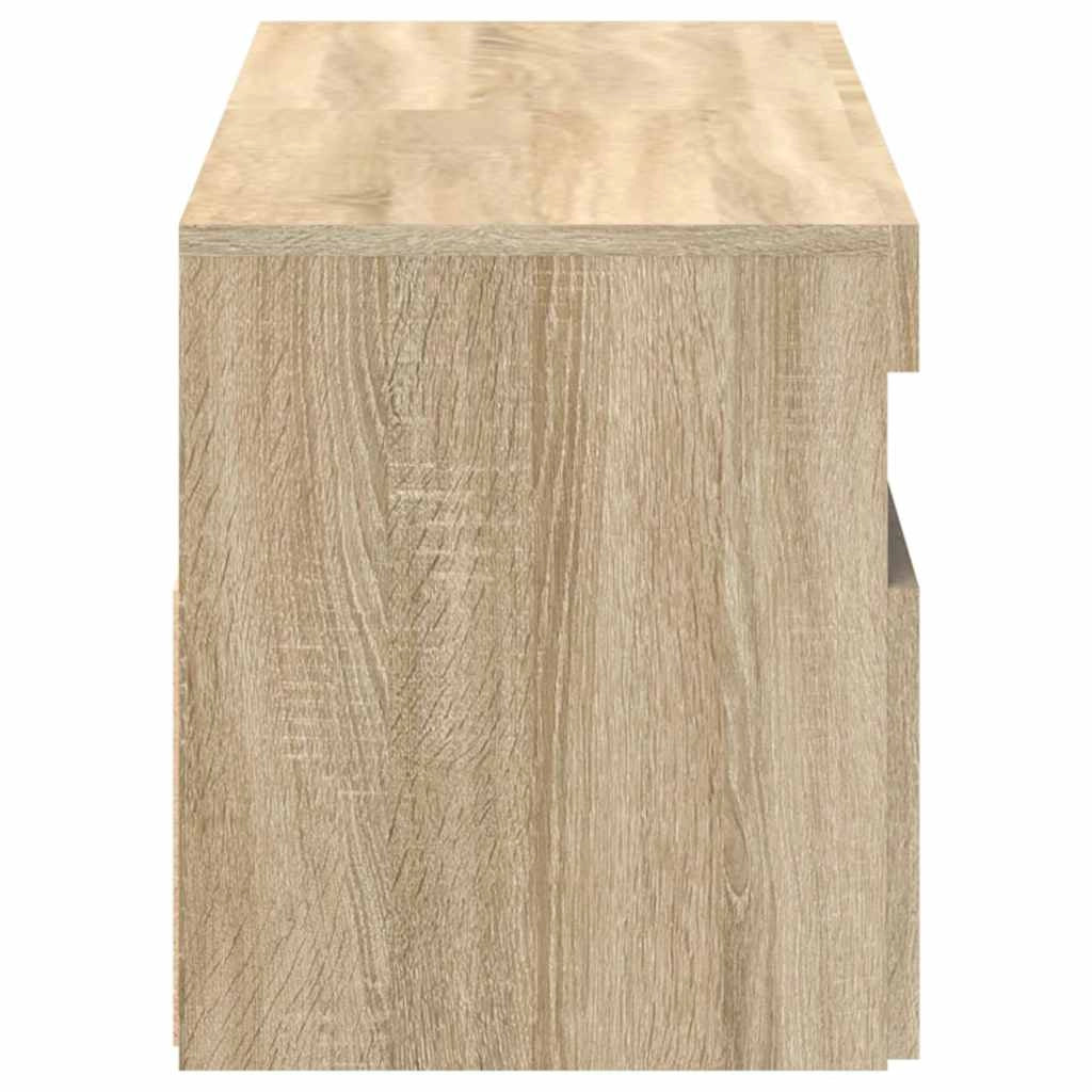 Mobile TV multimediale scaffale TV credenza mobile TV per sala da pranzo soggiorno camera da letto con luci LED 2 pezzi rovere Sonoma 60 x 35 x 40 cm marrone 02_0028878