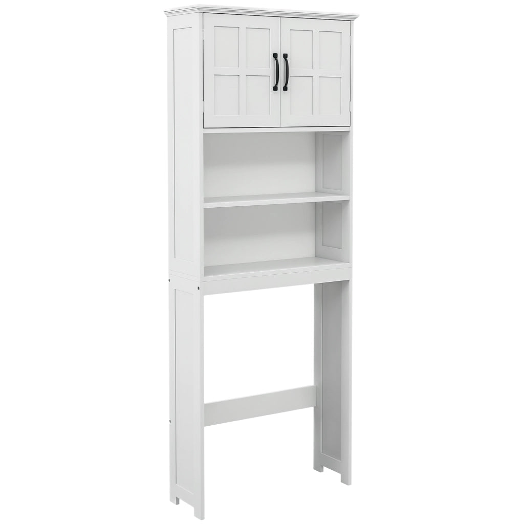 Mobile Bagno Sospeso con Ante e Ripiani ¨C Zephmum ¨C 66x23x178 Bianco