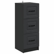 Mobile con Cassetti Nero 33 x 34,5 x 87 cm Legno ingegnerizzato 895766