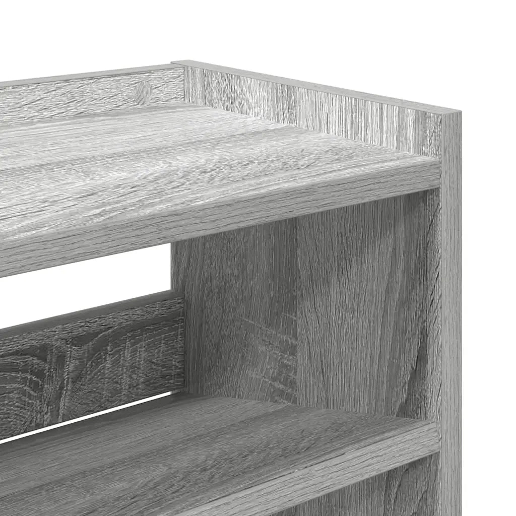 Scarpiera Grigio Sonoma 80x25x62 cm in Legno Multistrato 859919