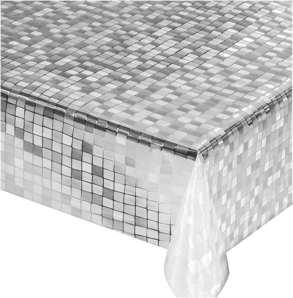 Tovaglia Trasparente Antimacchia 140x340 cm Moderna Plastificata Lucida Copritavolo Pvc Dis.A