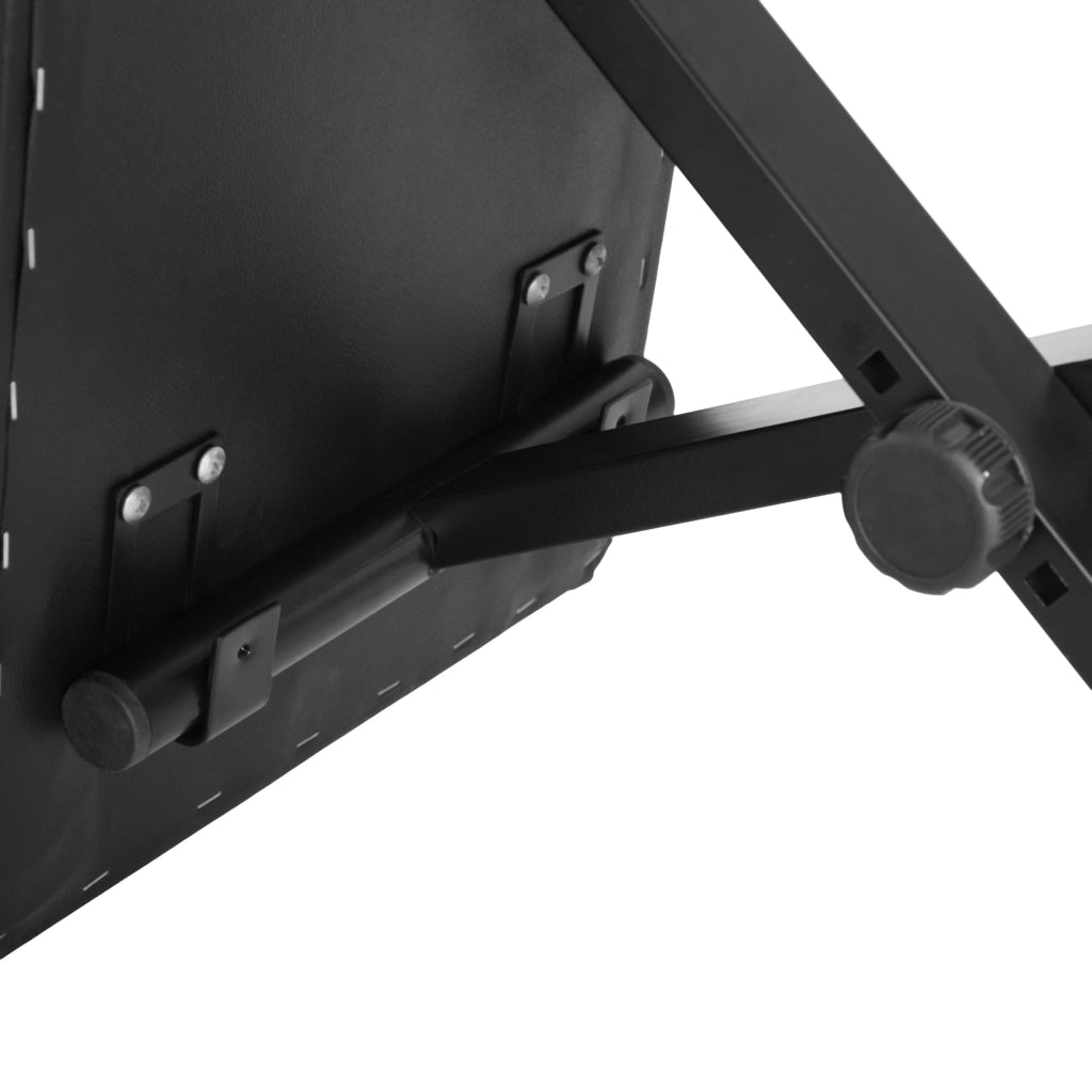 Sgabello per Pianoforte Regolabile ¨C Zephmum ¨C Pelle Sintetica 39x29x37-47 cm Nero