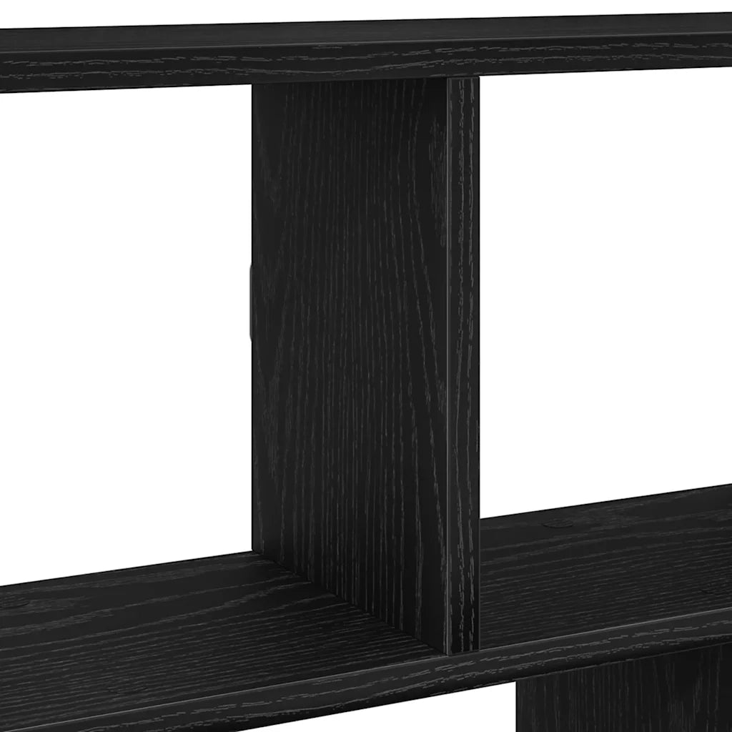 Mensola a Cubo da Parete 12 Scomparti Nero in Truciolato 860014