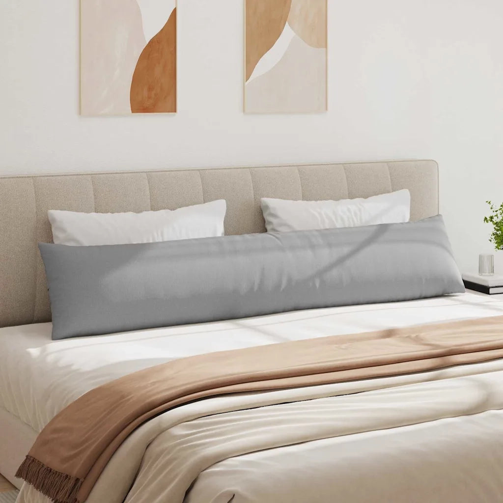Cuscini da Divano 2 pcs Grigio Nuvola 200 x 40 cm Tessuto