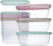 Contenitori per alimenti - BPA-free - 12 pezzi - plastica - 500 ml