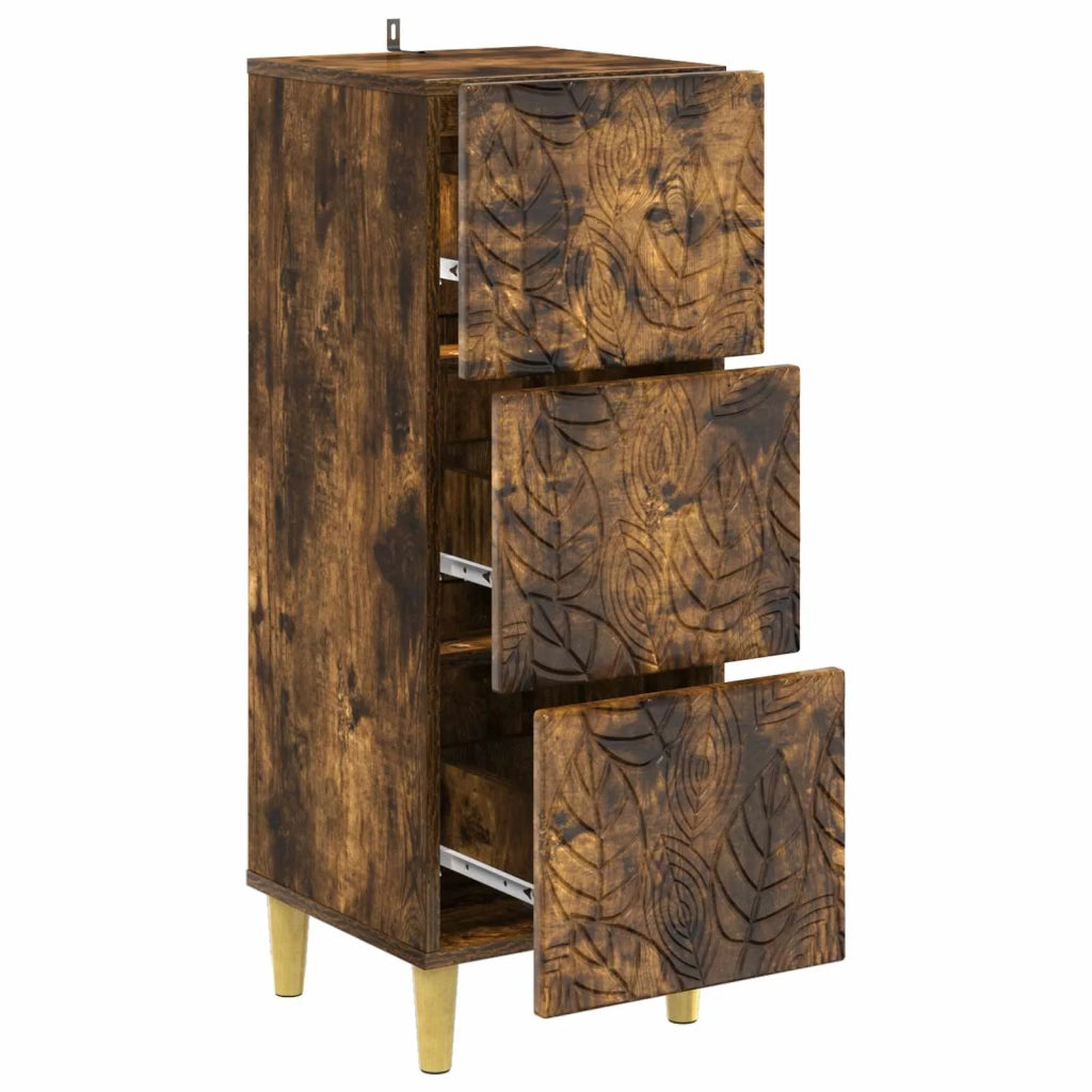Mobile con Cassetti Rovere Fumo 33 x 34,5 x 90 cm