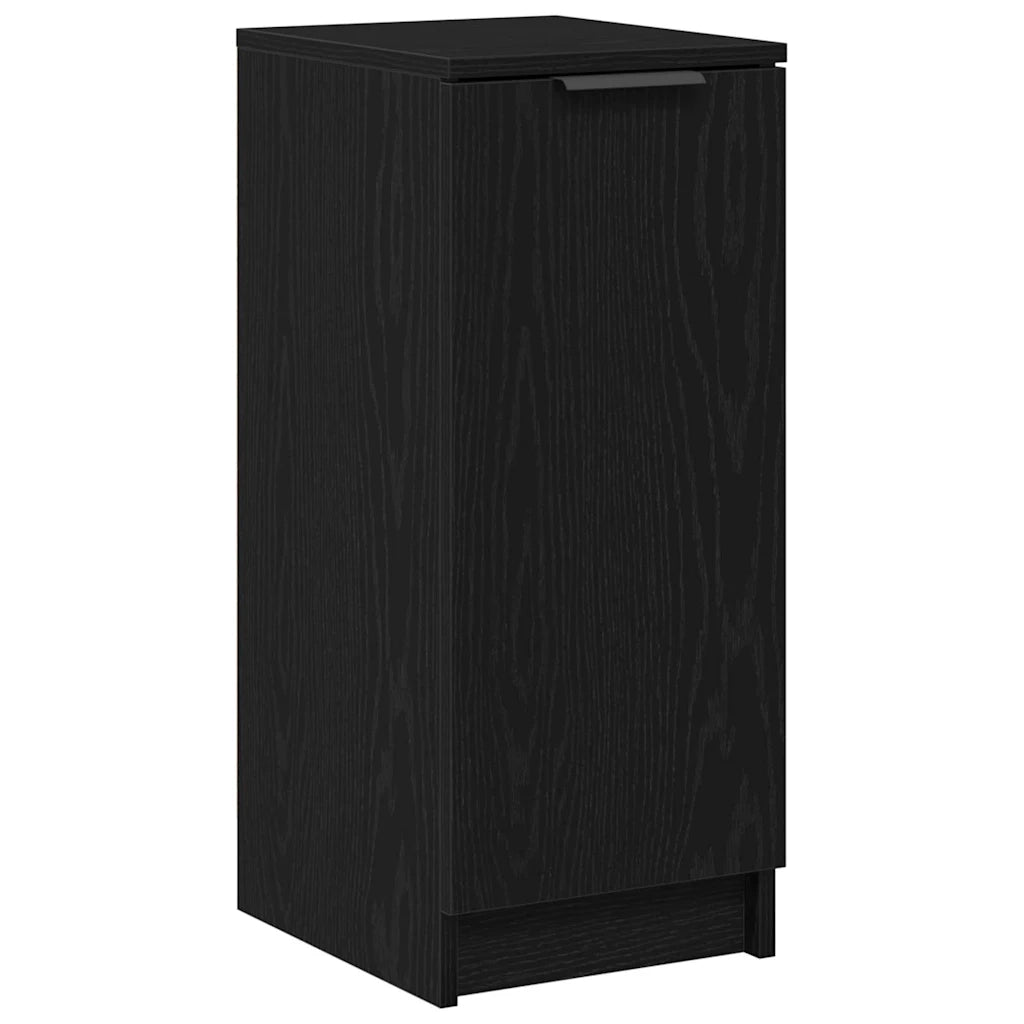 Mobile per scarpe con lo scaffale-Scarpiera Rovere Nero 29,5 x 35 x 70 cm