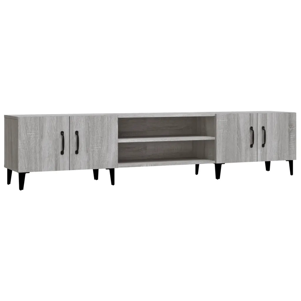 Mobile TV-Credenza TV-Console TV Grigio Sonoma 180x31,5x40 cm in Legno Multistrato 135521