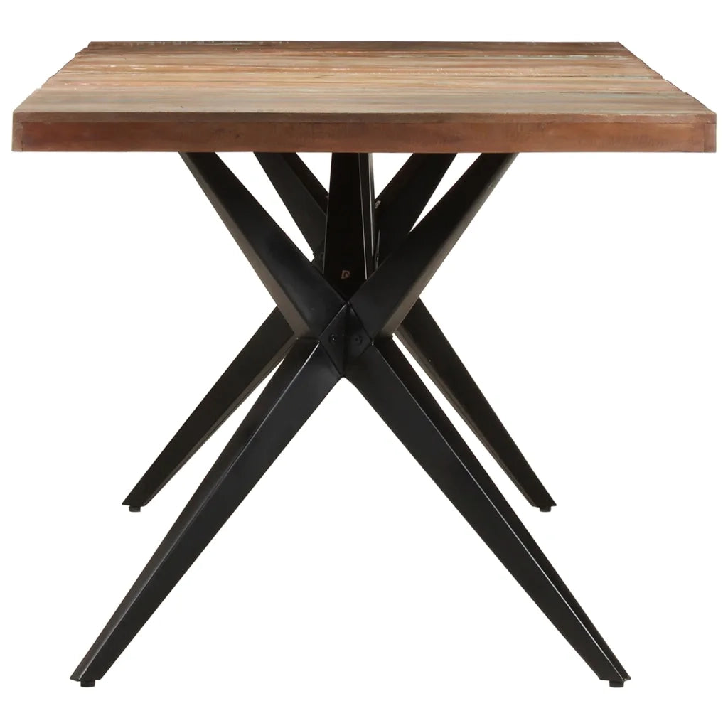 Tavolo da Pranzo 200x90x76 cm in Legno Massello di Recupero 323573