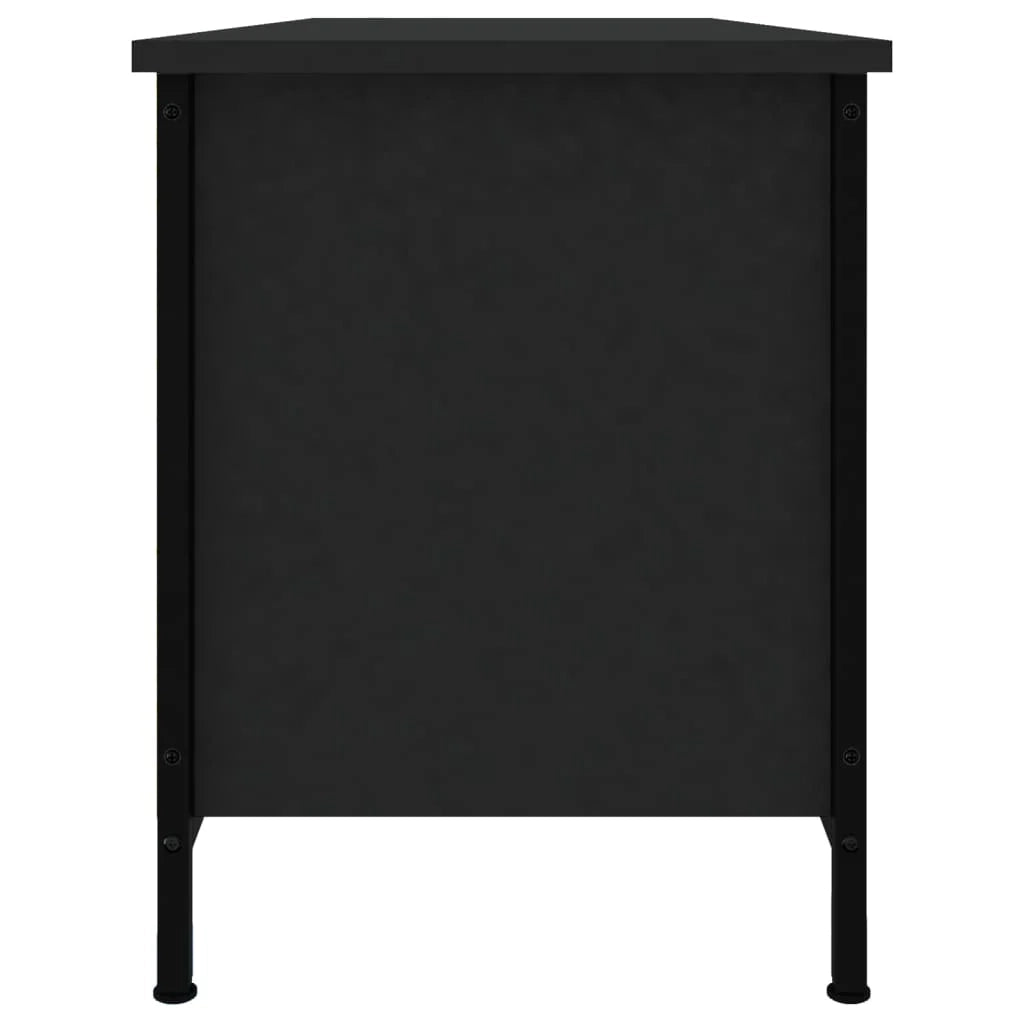 Mobile TV multimediale mensola TV credenza TV sala da pranzo soggiorno camera da letto 102 x 35 x 45 cm legno ingegnerizzato nero 02_0025574