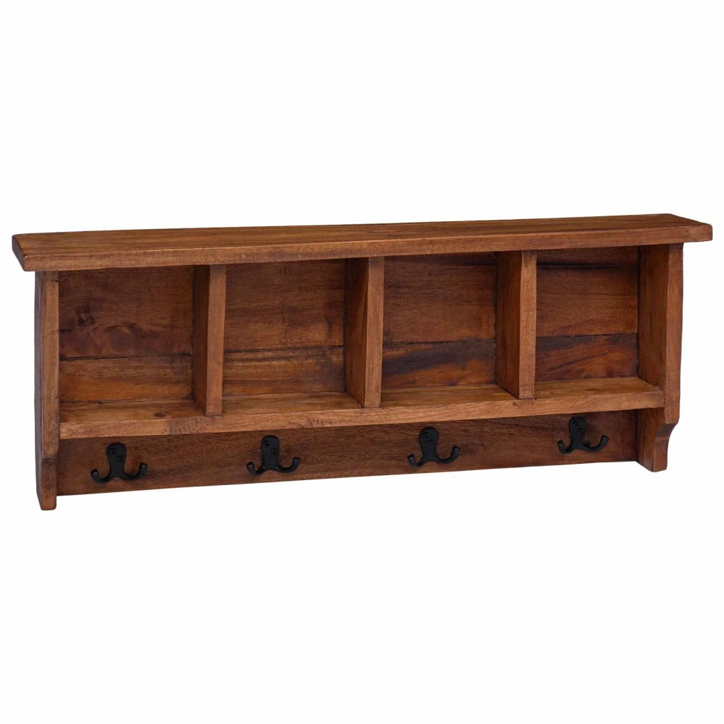 Gruccia Marrone 70 x 11 x 27 cm Legno di Mogano Massello