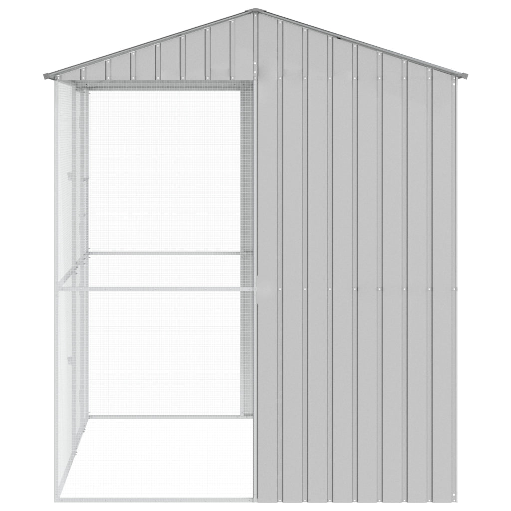 Aviario per Uccelli  Grigio 215x210x247 cm Acciaio