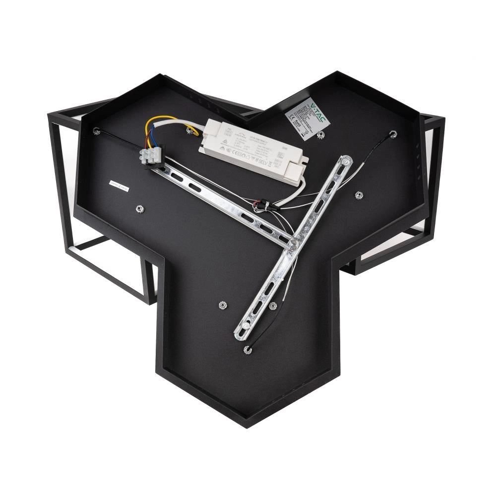 Plafoniera LED dimmerabile V-TAC VT-7921 nera 3000K