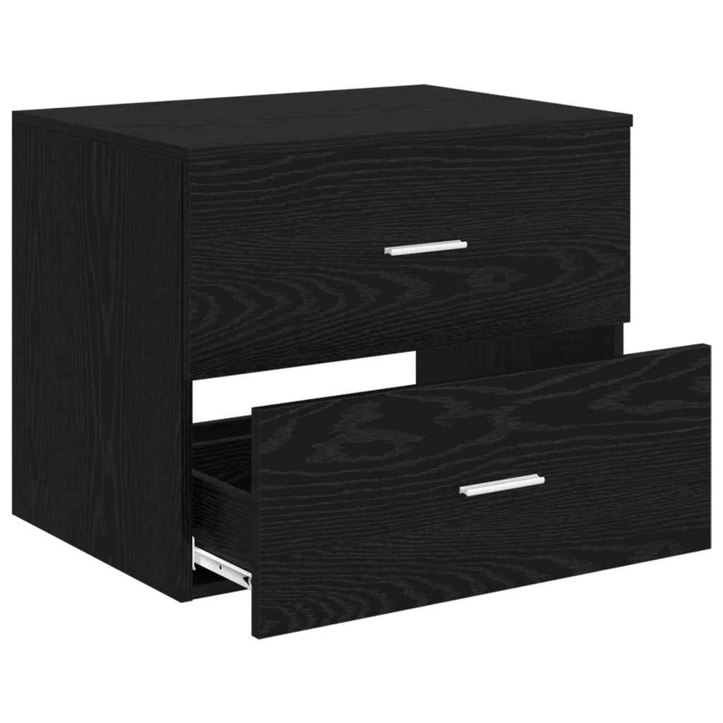 Mobile da Bagno da Muro Rovere Nero 62,5 x 44,5 x 50 cm