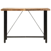 Tavolino da Bar 150x70x107 cm Legno Massello di Mango e Ferro