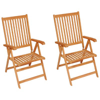 Sedie da Giardino 2 pz con Cuscini Talpa in Massello di Teak cod mxl 9201