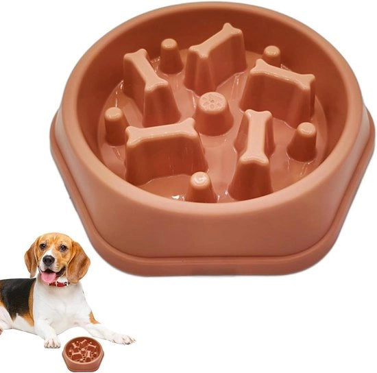 Ciotola Lenta per Cani Anti Saturazione Cibo Mangia Lento Nutrizione Sana per Puppiere Giocoso Piatto Antiscivolo per Cani per Prevenire il Dolore Abdominale Dieta Salutare