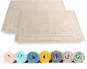 Set di asciugamani per doccia, 2 pezzi | Asciugamano di 100% cotone, 50x70 cm | Asciugamano, 700 g/m² | Asciugamento rapido, assorbimento, lavabile (color taupe chiaro)