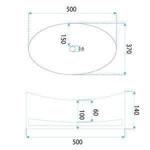 Lavabo Da Appoggio Rea Harper Transparent
