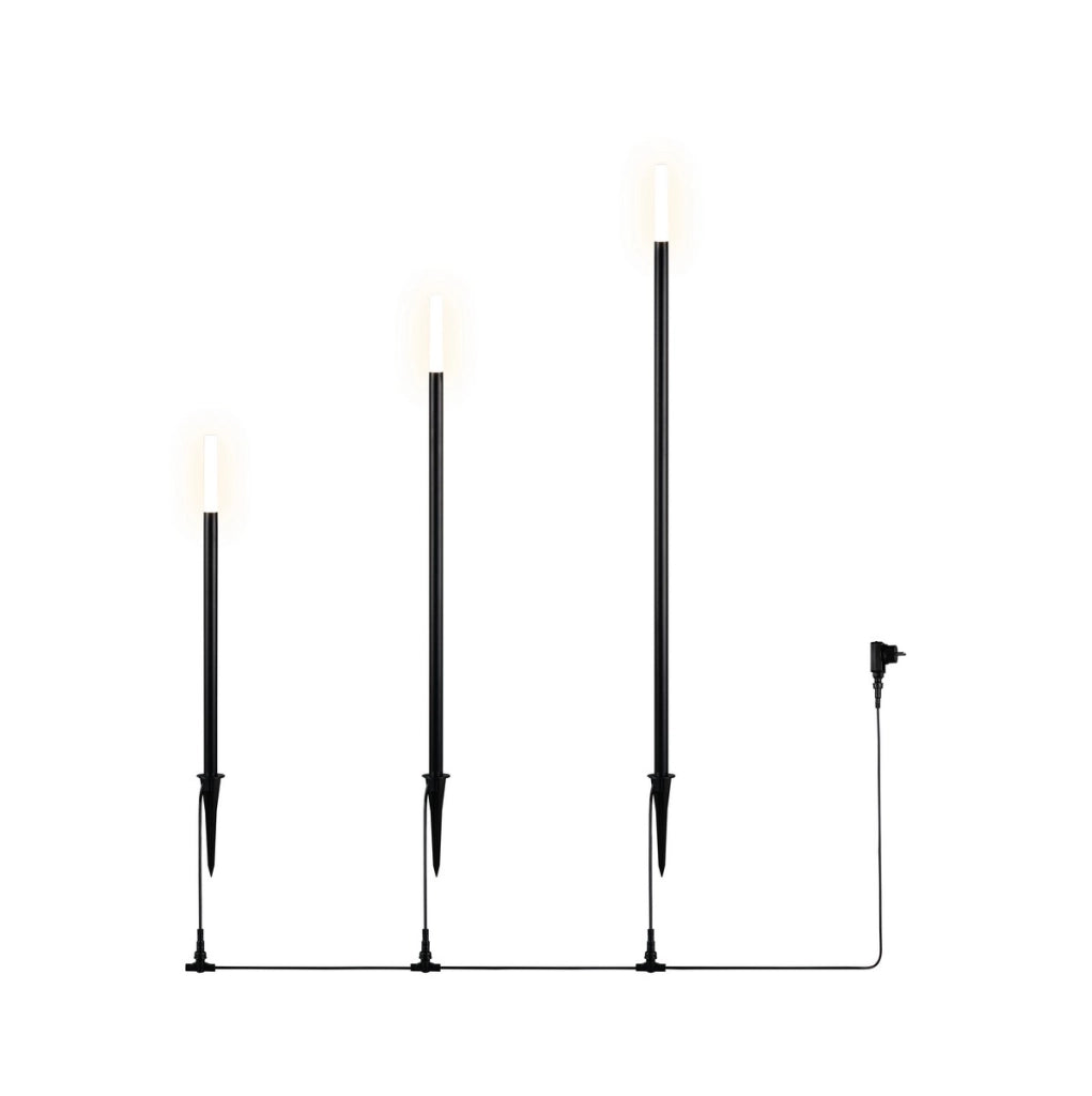 Lampada da giardino a picchetto LED 3W nera IP44 RL STICK