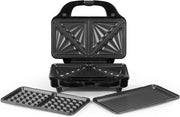 Grill a contatto con piastre rimovibili - Tostapane - Grill panini - Grill - Apparecchio a contatto - Piastre rimovibili - Facile da pulire - Apparecchio grill - Vari programmi