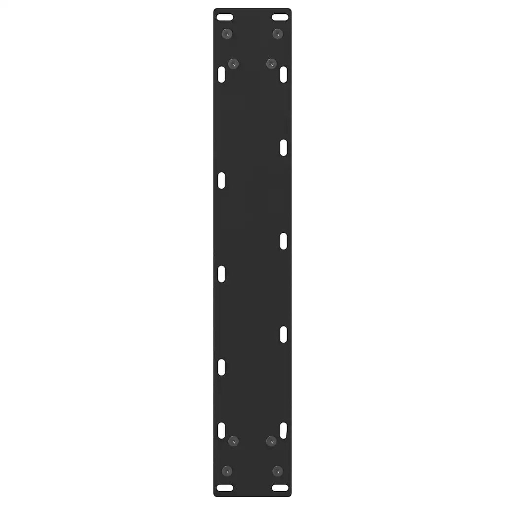 Gambe per tavolo da bar nere 2 pz 40x(110-111) cm in acciaio 4013348
