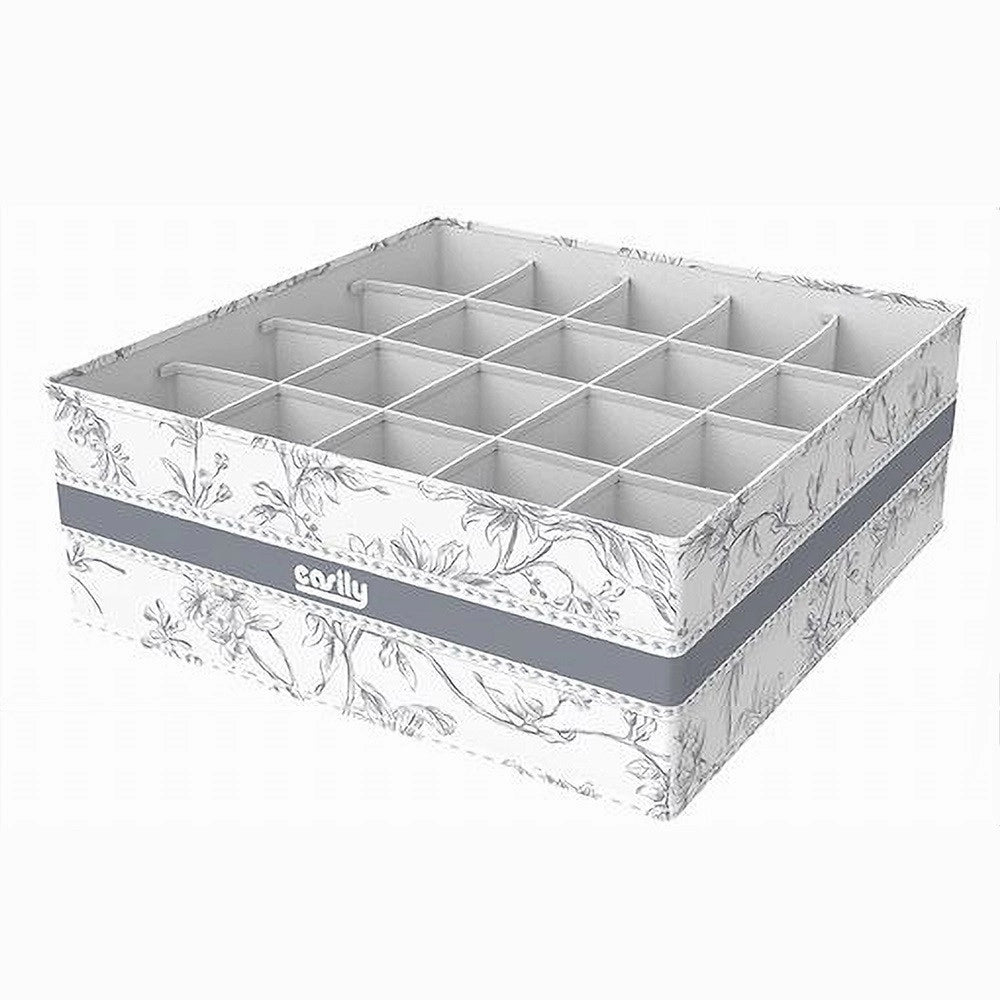 Trade Shop - Organizer Per Armadio 20 Scomparti Scatola Salvaspazio 32x32x12cm Fantasia 87333 -