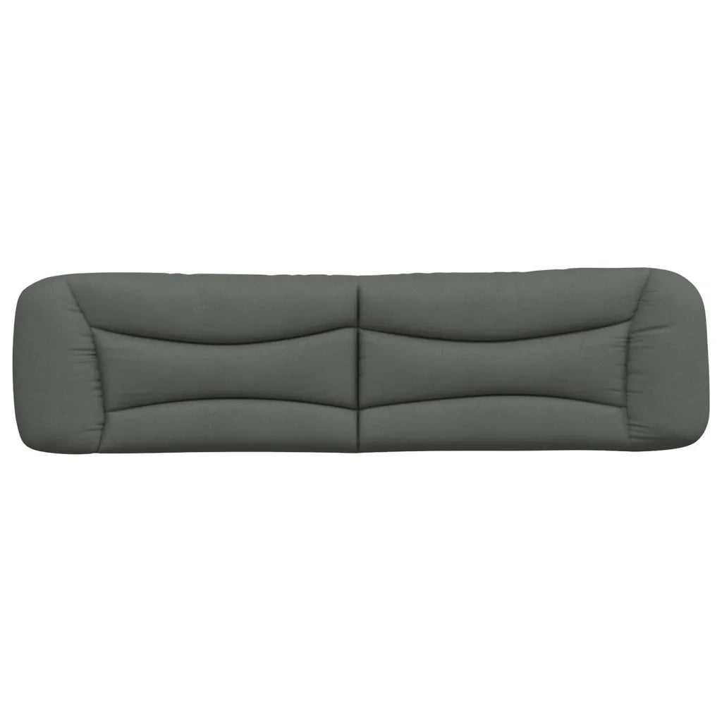 Cuscino Testiera Grigio Scuro 200 cm in Tessuto
