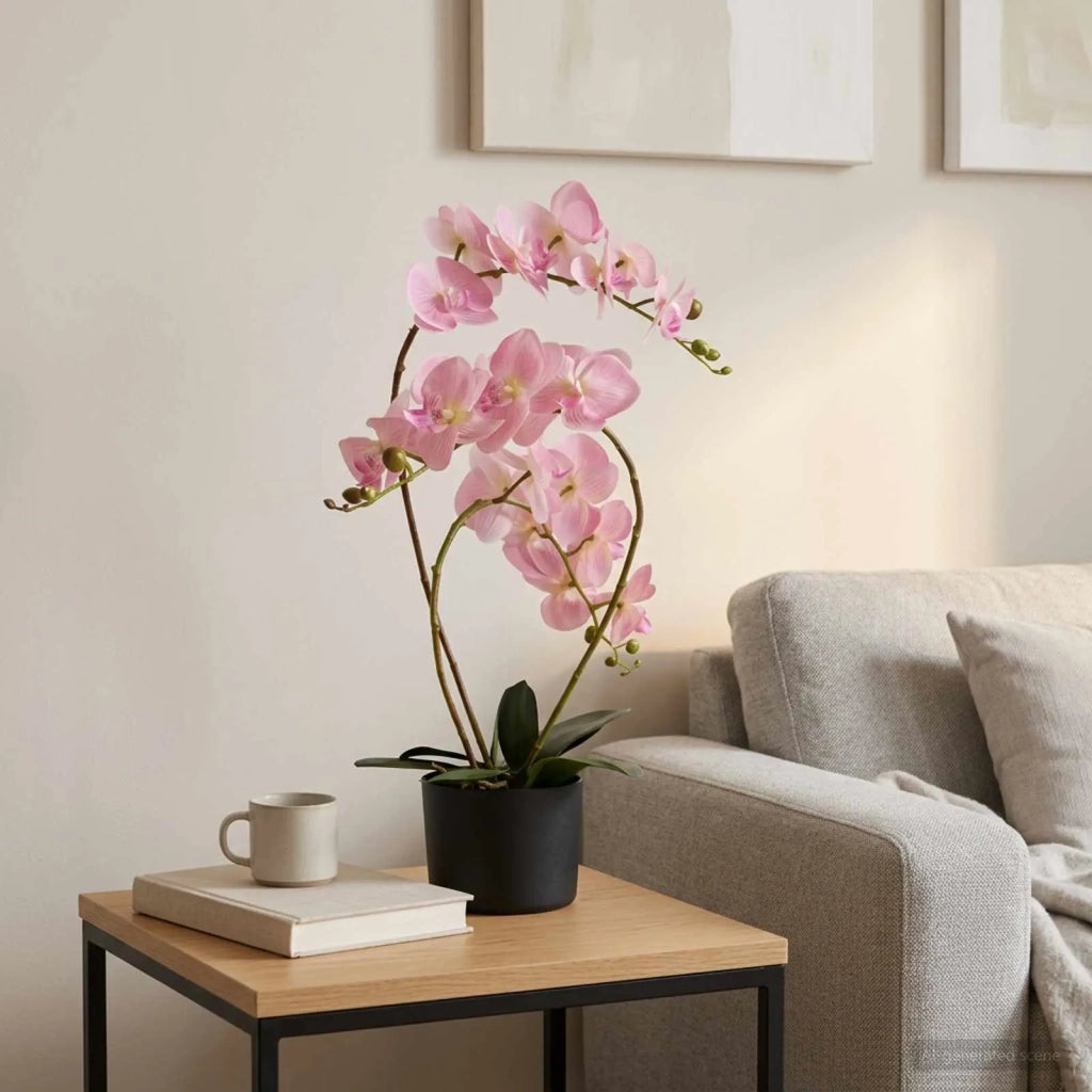 Pianta di Orchidea Artificiale con Vaso Rosa 45 x 15 x 65 cm 42042080