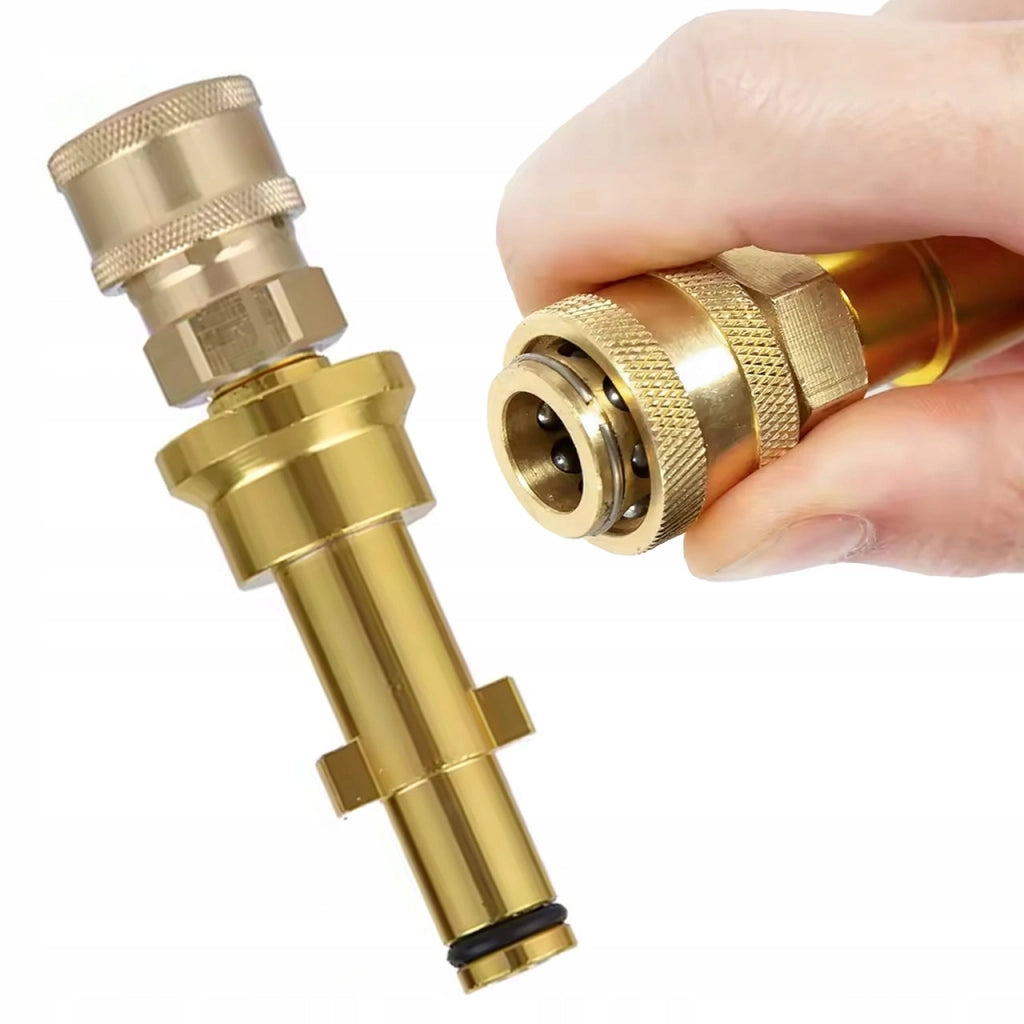 Adattatore in Ottone per Idropulitrici – Compatibile con Nilfisk, Gerni, STIHL, HUSQVARNA | Sgancio Rapido 1/4"