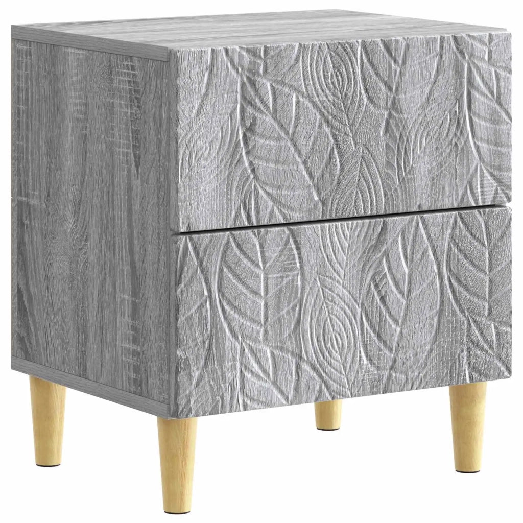 Comodino Sonoma grigio 43 x 34,5 x 48 cm Legno ingegnerizzato 894997